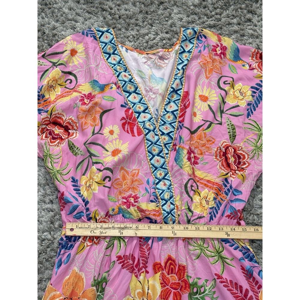 Cupshe Women Tropical Dolman Sleeve Mini Dress Coverup Beach Resort Rayon L NWT - Picture 13 of 16